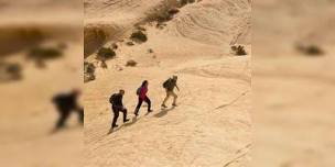 Hiking in the Valley of Fire,