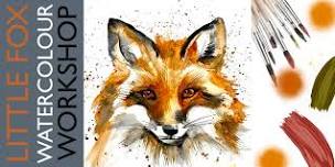 Little Fox ~ Watercolour ~ The Hapori