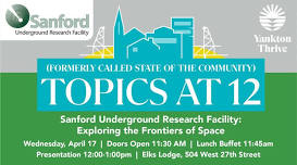 Topics at 12: Sanford Underground Research Facility