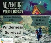 SRP Wilderness Survival for Ages 7-12