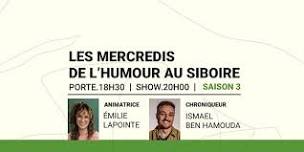 Les Mercredis de l’Humour au Siboire | 8 Mai 2024