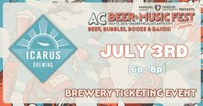 Atlantic City Beer & Music Fest x Icarus Brewing Ticket & Beer Promo