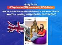 Study in the UK 2024: IDP Islamabad/Rawalpindi September Intake Event