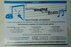 Havering Singing for the Brain 2020