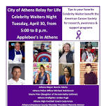 City of Athens Relay for Life Celebrity Waiters Night