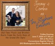 Jeremy & Corrina as The Stephens Brothers - Bluegrass Concert