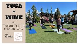 Yoga + Wine at Tsillan Cellars