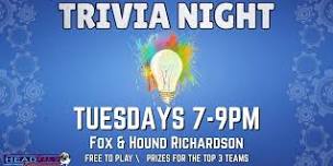 TUESDAY TRIVIA AT THE BARTONVILLE TAVERN