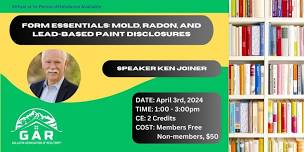 Forms Essentials CE: Mold, Radon, and Lead-Based Paint Disclosures