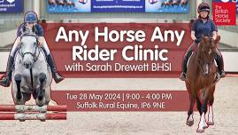 Any Horse Any Rider Clinic with Sarah Drewett