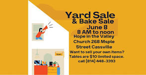 Yard & Bake Sale