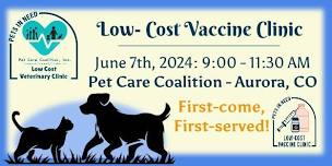 June Low-Cost Vaccine Clinic