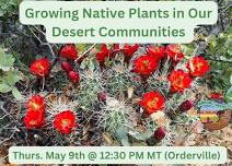 Growing Native Plants in Our Desert Communities (Orderville)