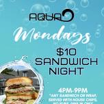 $10 Sandwich Night on Mondays at Aqua Rehoboth