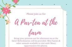 Par-TEA at the Farm!