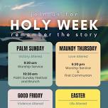 Holy Week Worship Services