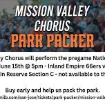 SJ Giants Park Packer Fundraiser for Mission Valley Chorus