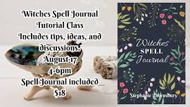 Witches Spell Journal/Grimoire Class Book Included