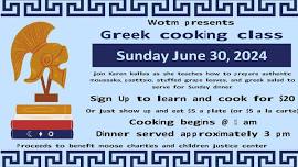 Greek Cooking Class