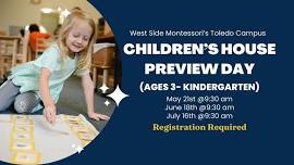 Preview Day (Ages 3-Kindergarten)