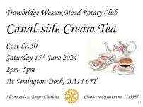 Canal Side Cream Tea Fundraiser