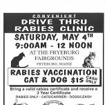 Drive Thru Rabies Clinic *CASH ONLY*