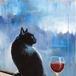 Kitty Cocktail Canvas Paint and Sip