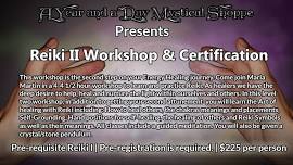 Reiki Level II Workshop and Certification