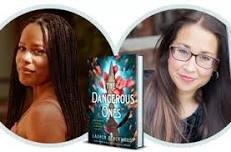 Lauren Blackwood in conversation with Kristen Simmons discussing and signing The Dangerous Ones