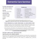 Alzheimer's Disease Dementia Care Seminar