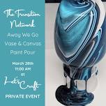 Vase Paint Pour  – TTN Away We Go – Private Workshop