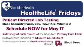 HealtheLife Friday Patient Directed Lab Testing Blood Draws