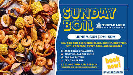 Turtle Lake's Sunday Seafood Boil