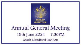 Meerlieu CC AGM