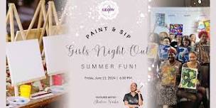 GLOW Women's Sip & Paint - Girls Night Out: Summer Fun!