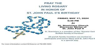 LIVING ROSARY IN HONOR OF ST. JOHN PAUL II