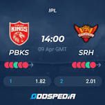 Kings XI Punjab - Sunrisers Hyderabad