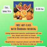 Free Art Class with Barbara Freiberg