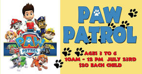 Paw Patrol Summer camp for ages 3 to 6