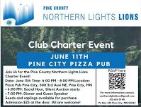 Pine county Northern Lights Lions: Charter Night