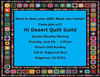 HDQG General Monthly Meeting