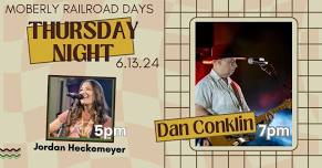 Dan Conklin and Jordan Heckemeyer on Thursday 6/13 at Moberly Railroad Days