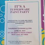 Tupperware Paint Party