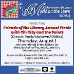 Music on the Lawn: Friends of the Library Annual Picnic and Cin City & The Saints