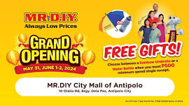 GRAND OPENING: MR.DIY City Mall of Antipolo