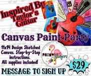 INSPIRED BY TAYLOR'S GUITAR Paint Party!