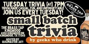 Tuesday Trivia Night at Brass Tap Kingwood: Every Tuesday at 7:00 PM