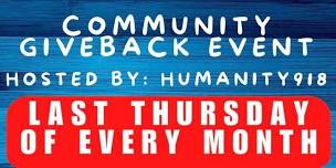 FREE* Community Giveback Event