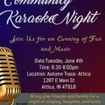 Community Karoke Night