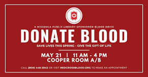 Missoula Public Library: American Red Cross Blood Drive